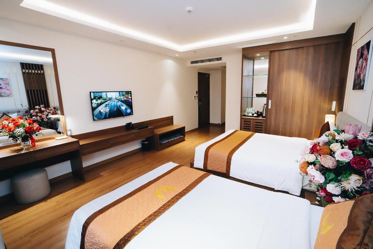 Manh Quan Luxury Hotel Vinh Yen Bagian luar foto