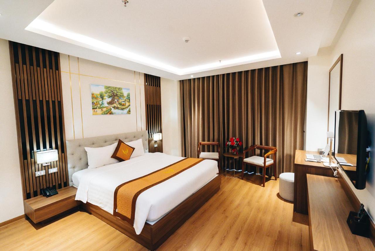 Manh Quan Luxury Hotel Vinh Yen Bagian luar foto