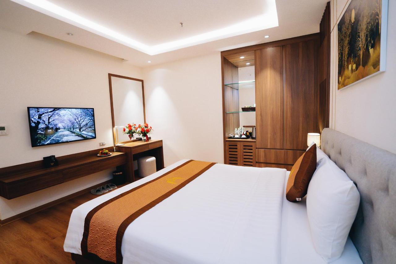 Manh Quan Luxury Hotel Vinh Yen Bagian luar foto