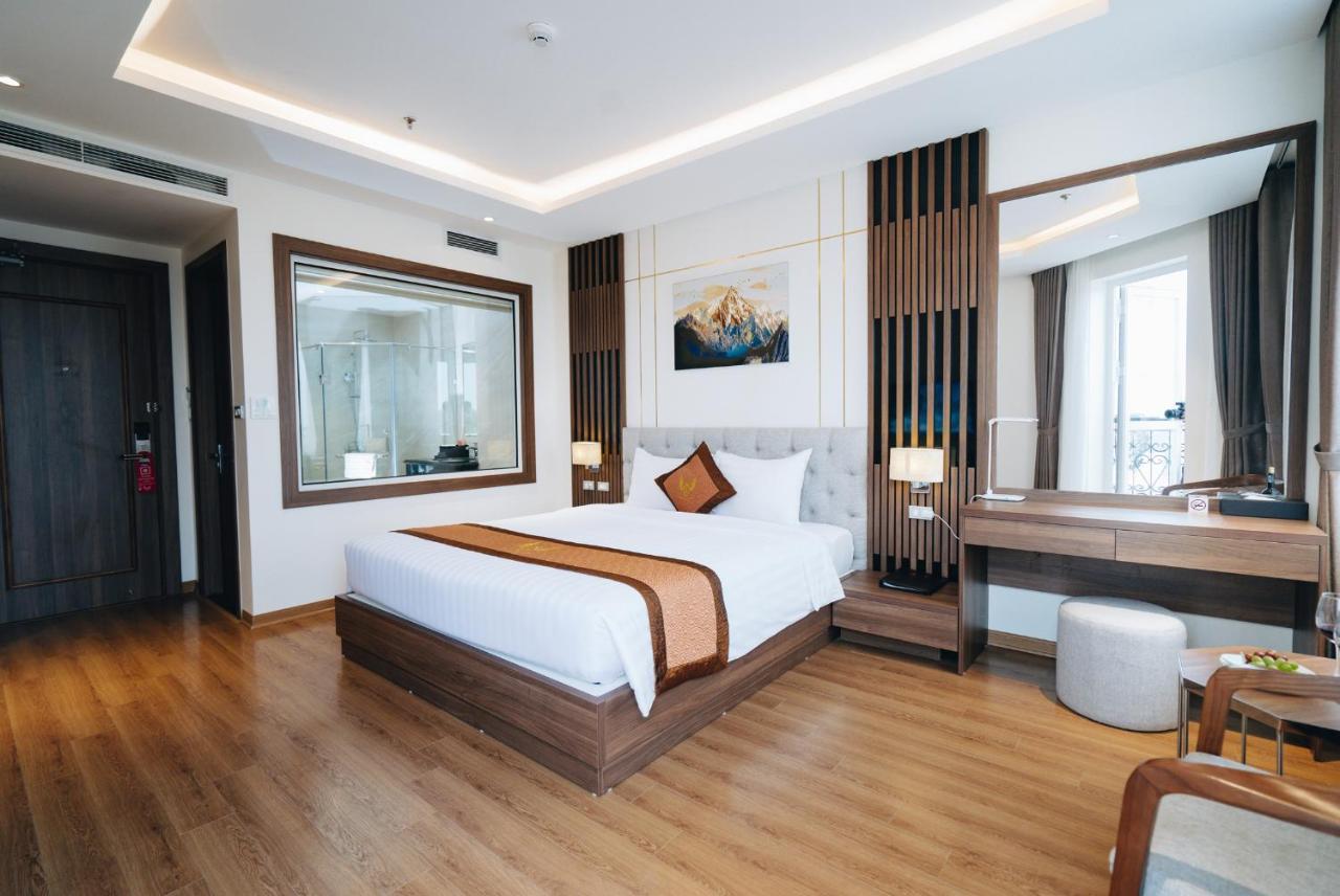 Manh Quan Luxury Hotel Vinh Yen Bagian luar foto