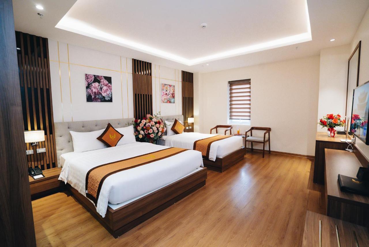 Manh Quan Luxury Hotel Vinh Yen Bagian luar foto