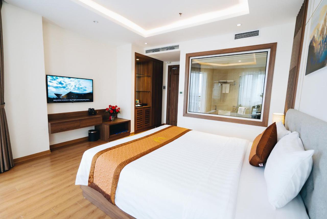 Manh Quan Luxury Hotel Vinh Yen Bagian luar foto