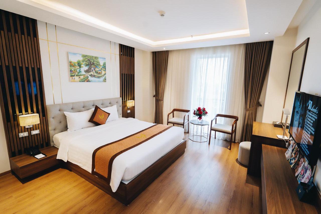 Manh Quan Luxury Hotel Vinh Yen Bagian luar foto