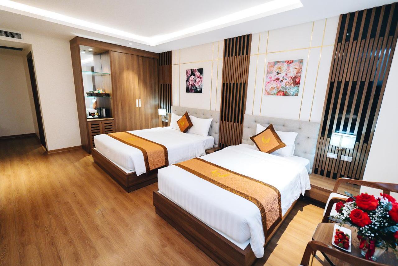 Manh Quan Luxury Hotel Vinh Yen Bagian luar foto