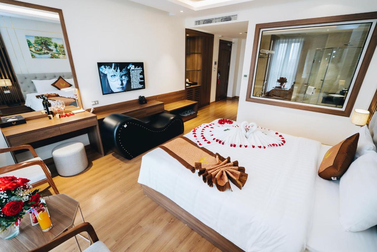 Manh Quan Luxury Hotel Vinh Yen Bagian luar foto